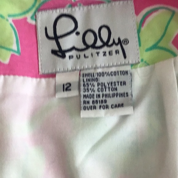 Lilly Pulitzer skirt size 12 used spot on side used good condition - Picture 4 of 4